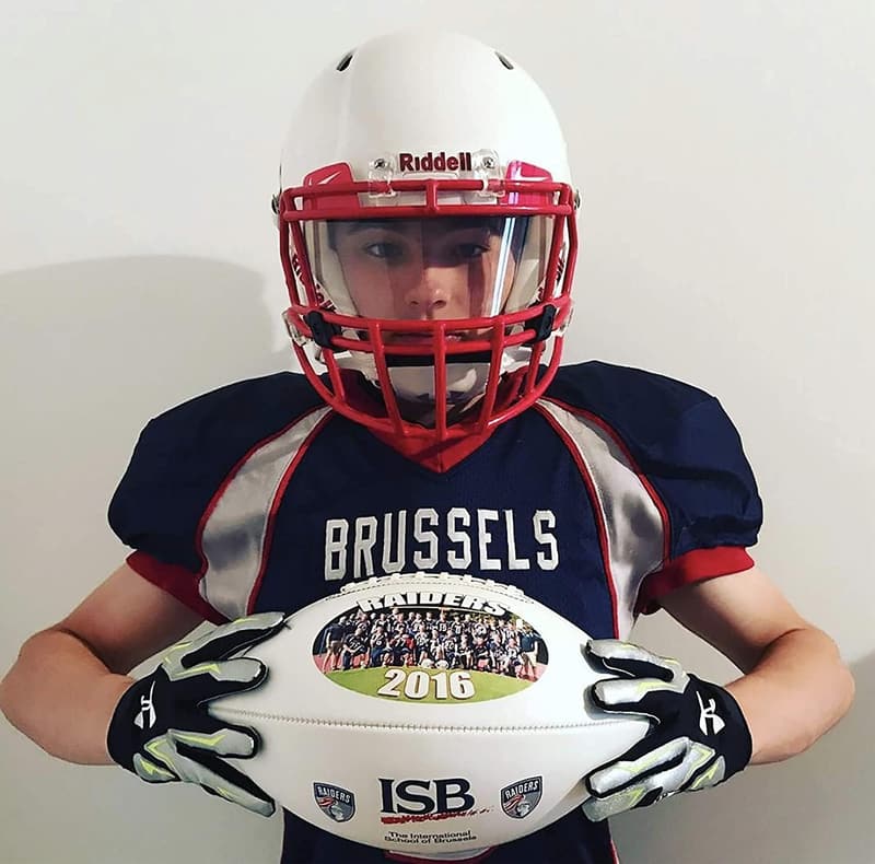Personalized 12-Inch Football Trophy for Coaches & Fans