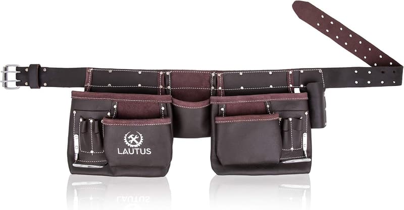 Leather Tool Belt/Pouch for Carpenters & Electricians