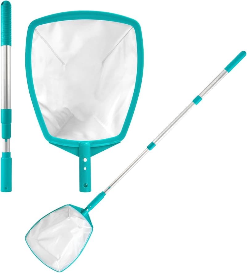 Telescopic Pool Skimmer with Fine Mesh Net, 48