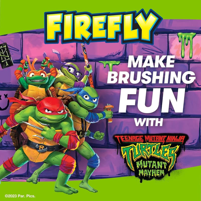 Teenage Mutant Ninja Turtles Power Toothbrush for Kids, Soft Bristles