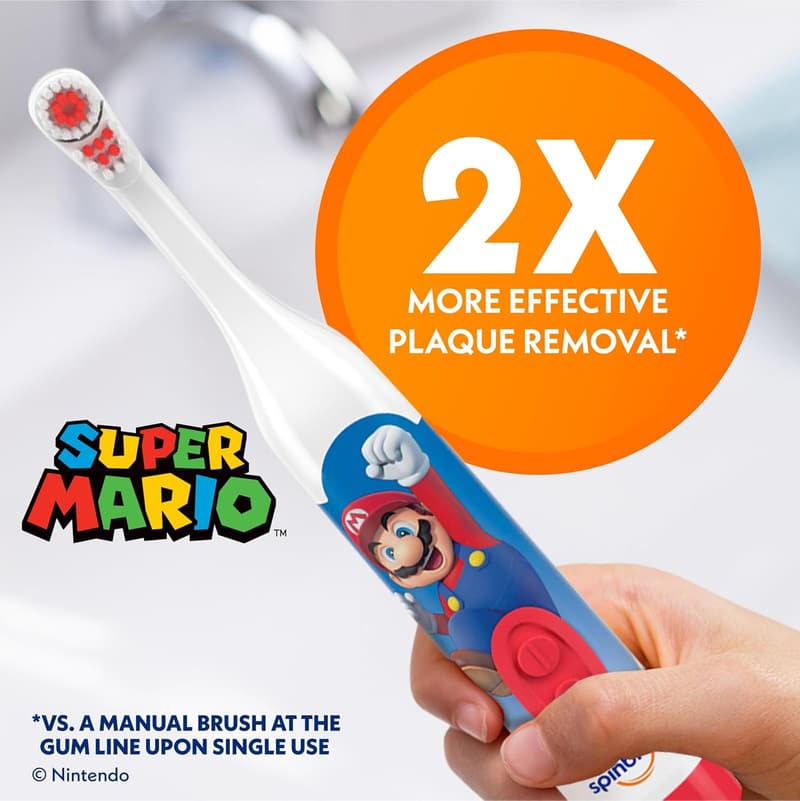 Super Mario Kid’s Soft Electric Toothbrush - 1 ct