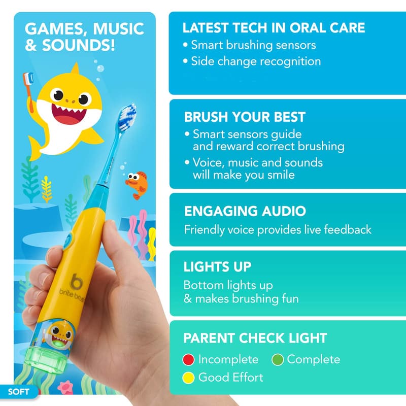 Baby Shark Interactive Smart Toothbrush for Kids