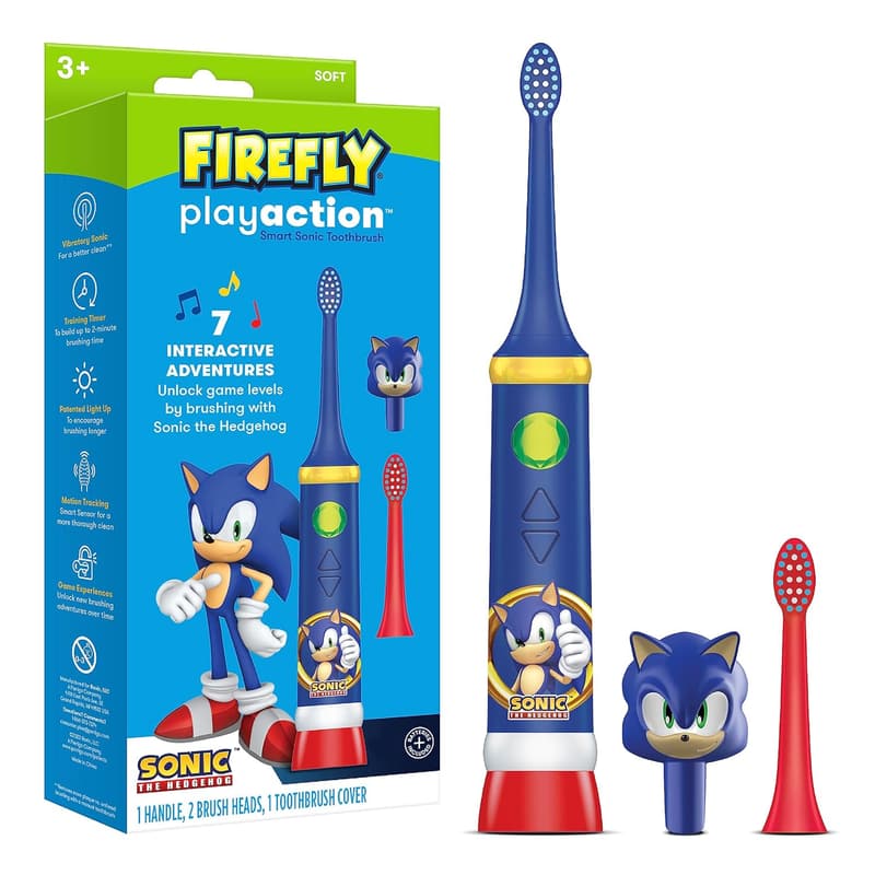 Sonic the Hedgehog Interactive Toothbrush Kit for Kids, Ages 3+