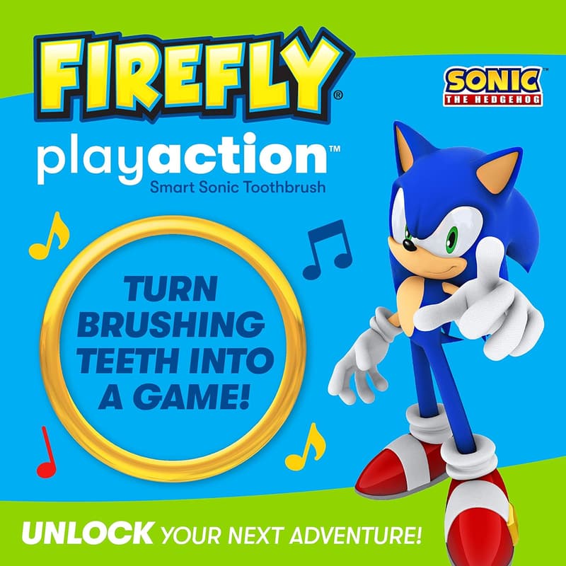 Sonic the Hedgehog Interactive Toothbrush Kit for Kids, Ages 3+
