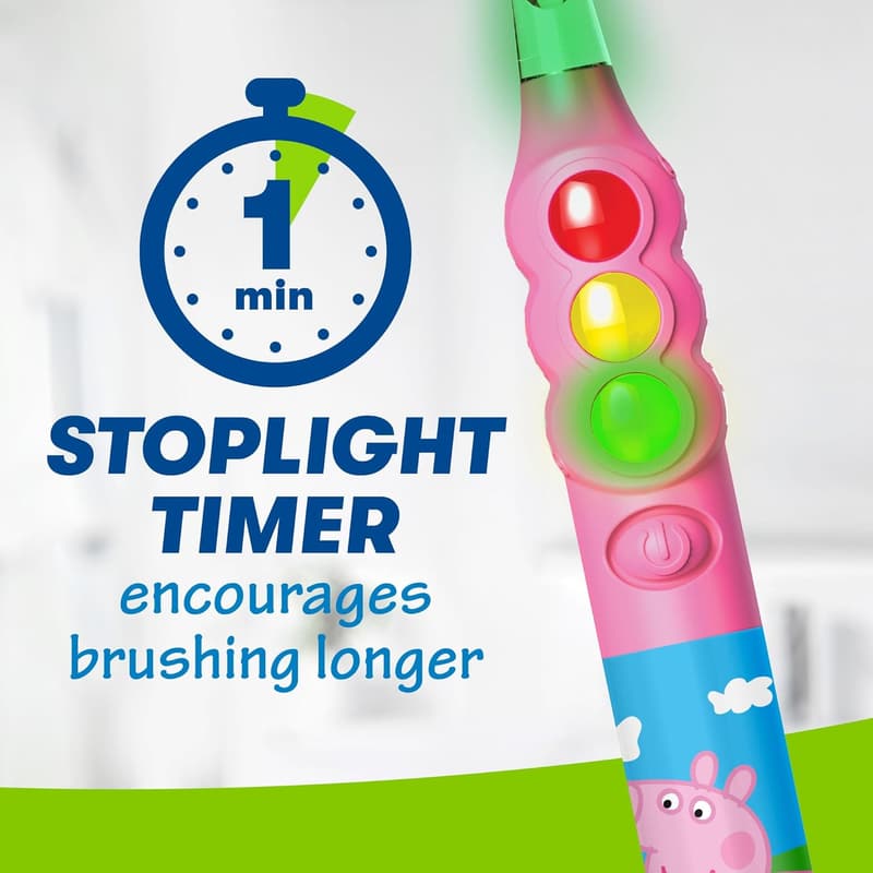 Peppa Pig Light-Up Timer Toothbrush for Ages 3+