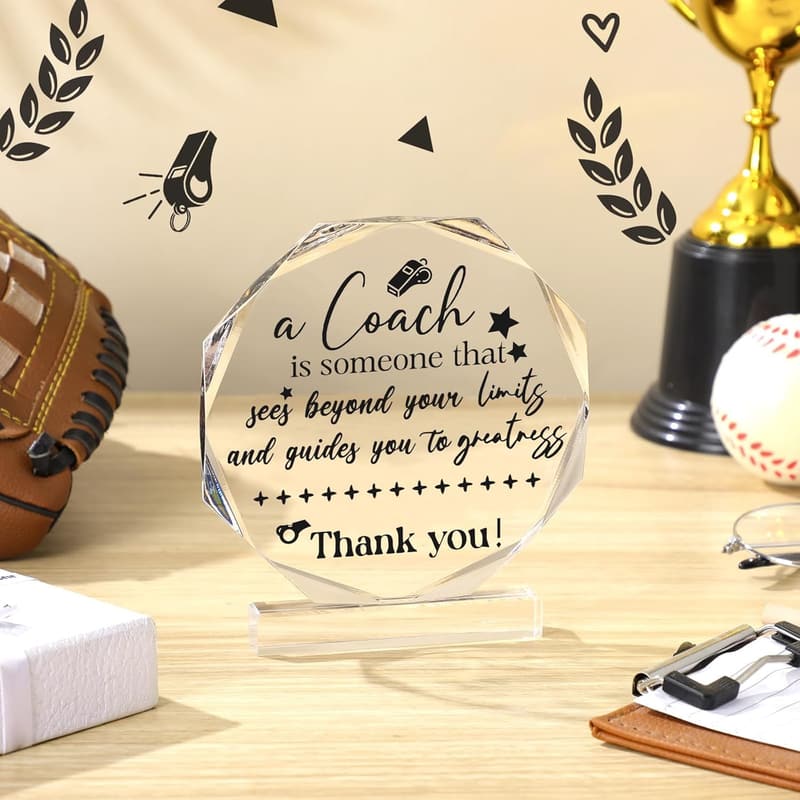 Thank You Acrylic Office Sign Gift for Coworkers