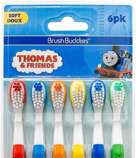 Thomas & Friends Soft Bristle Kids Toothbrush Set (6PK)