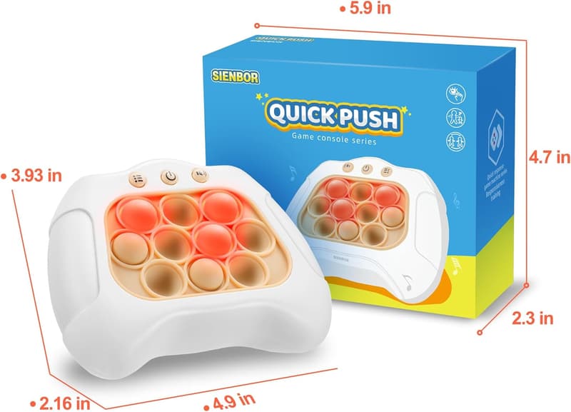 Kids' Handheld Game Console – 4 Game Modes for Ages 3-12