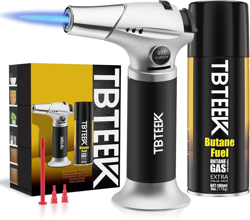 Kitchen Torch for Baking & Cooking with Butane Fuel Included