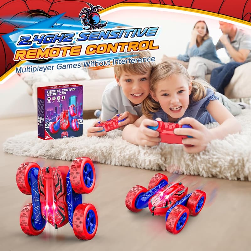 360° Flip Remote Control Car for Boys Age 4-12 - Rechargeable 4WD