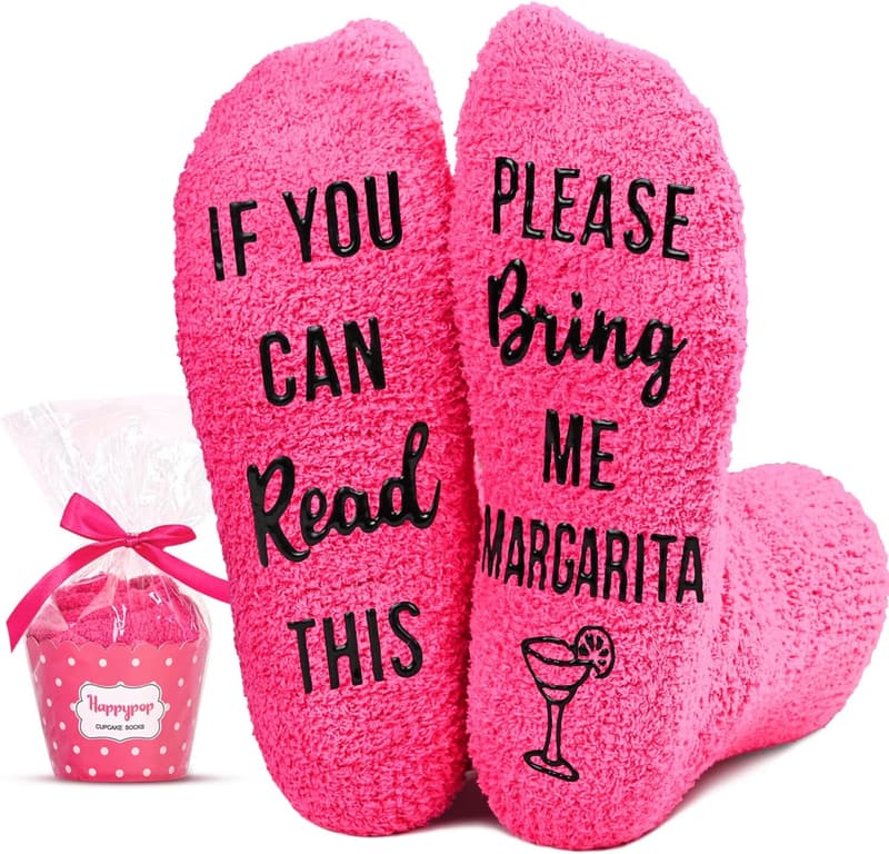 Funny Saying Socks for Women - Unique Drinking Gift