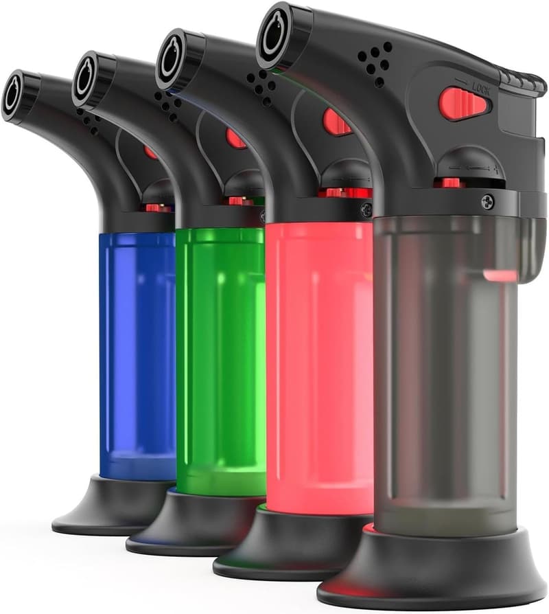 Windproof Butane Torch Lighters for BBQ and Grilling