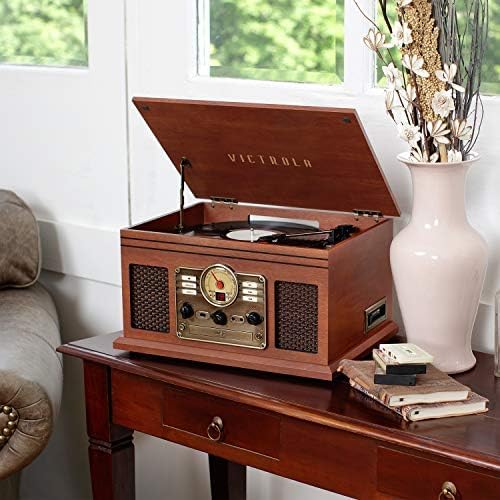 Victrola 6-in-1 Bluetooth Record Player & Multimedia Center