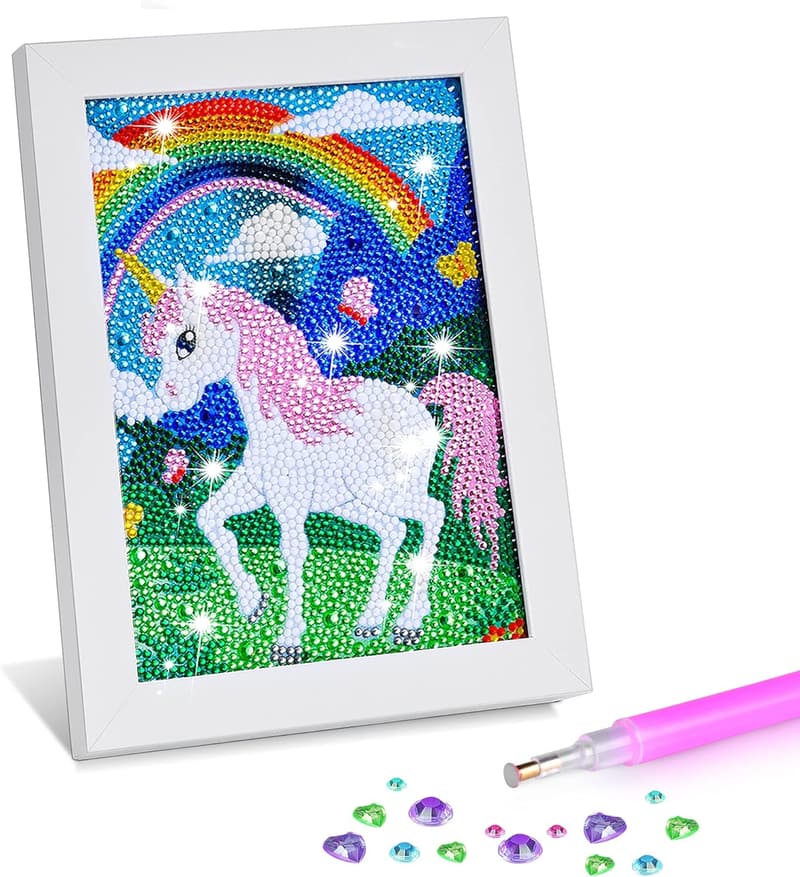Kids' Mosaic Sticker Art Kit with Frames - Holiday Craft Gift