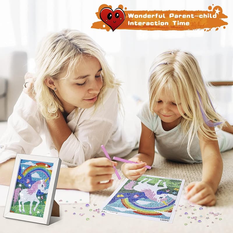 Kids' Mosaic Sticker Art Kit with Frames - Holiday Craft Gift