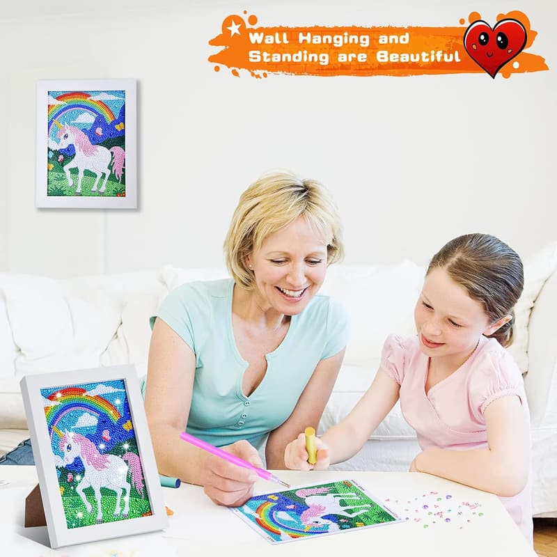 Kids' Mosaic Sticker Art Kit with Frames - Holiday Craft Gift