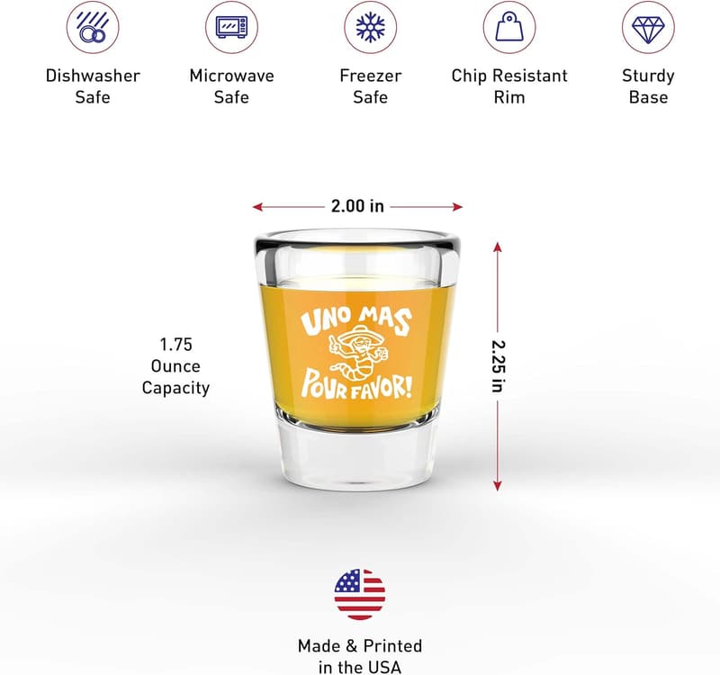 Funny Tequila Shot Glasses - Hilarious Gifts for Adults