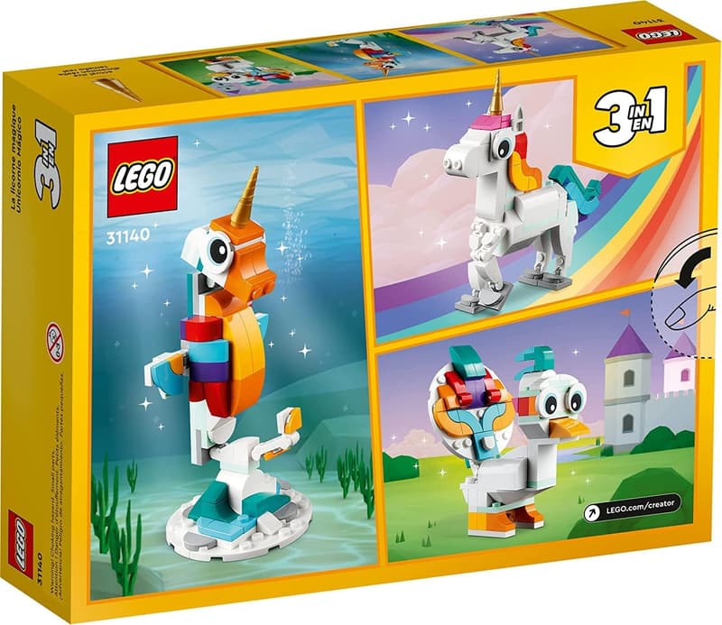 LEGO Creator 3-in-1 Magical Unicorn Toy for Kids