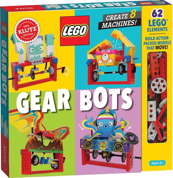 STEM Activity Kit: Klutz LEGO Gear Bots for Ages 8-12