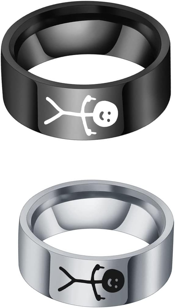 Matching Promise Rings for Best Friends & Couples - Stainless Steel