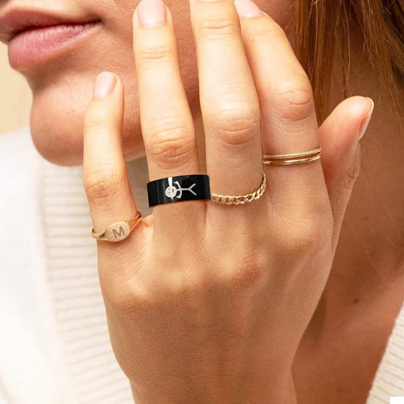 Matching Promise Rings for Best Friends & Couples - Stainless Steel