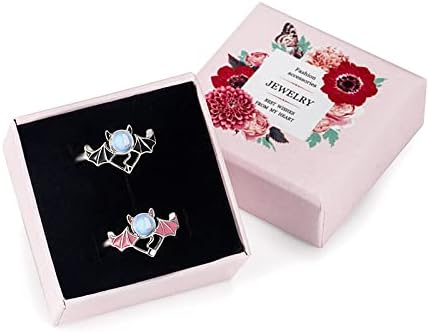 Adjustable Moonstone Matching Couples Rings Set of 2