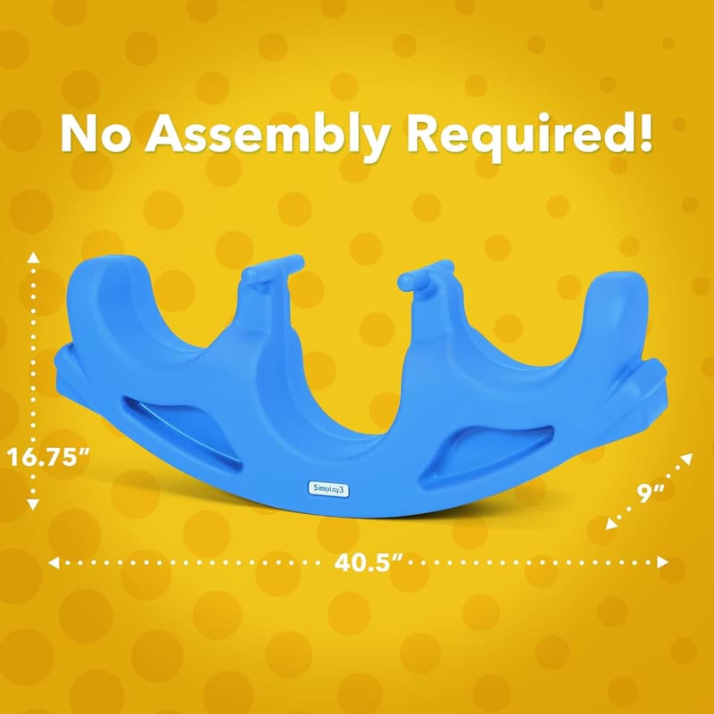 Sapphire Teeter Totter Seesaw for Toddlers (18 Mo. - 5 Yrs)