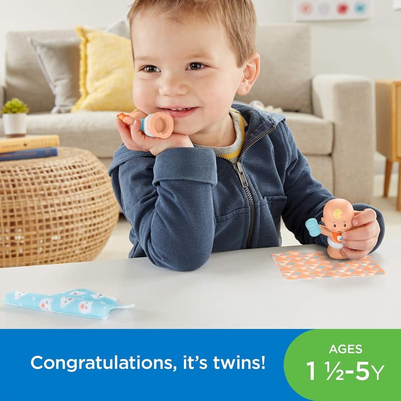 Fisher-Price Snuggle Twins Figure Set for Toddlers