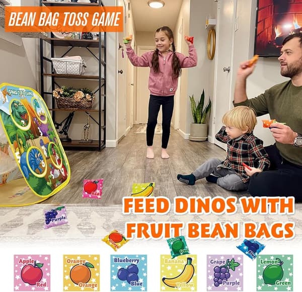 Outdoor Dinosaur Toss Game for Kids Ages 4-8 - 生日禮物
