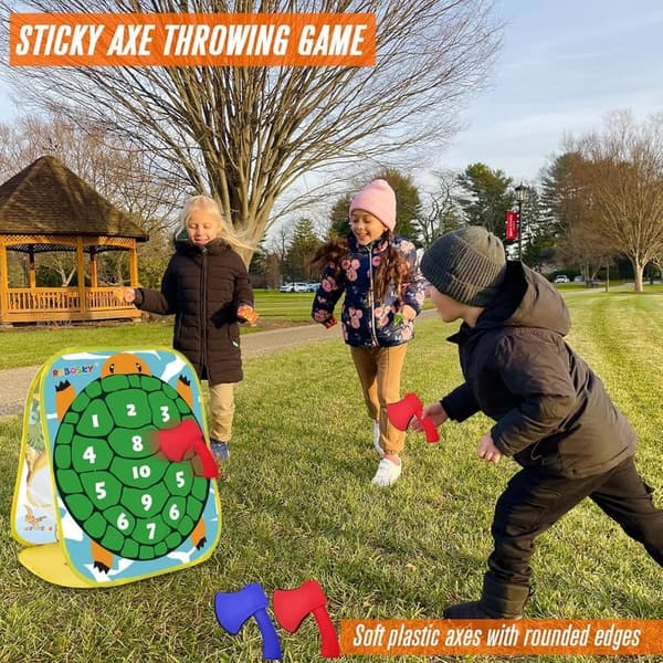 Outdoor Dinosaur Toss Game for Kids Ages 4-8 - 生日禮物