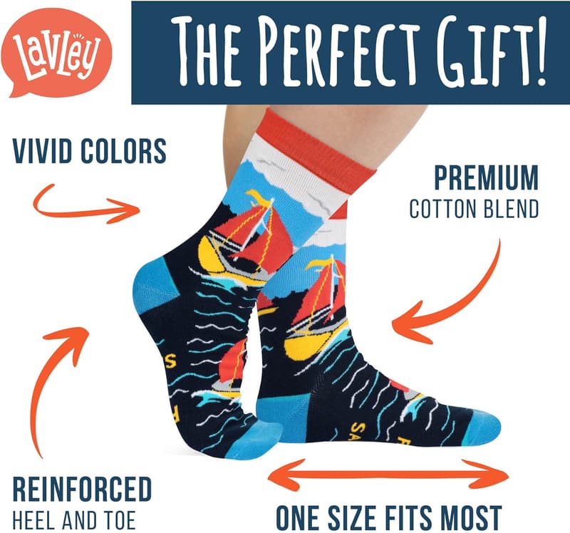 Nautical Boat-Themed Socks for Ocean Lovers