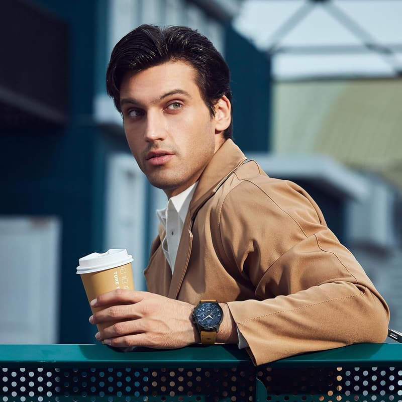 Men's Waterproof Analog Quartz Chronograph Watch - Elegant Gift