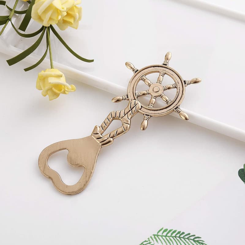Nautical Birthday Gift: Rudder Bottle Opener in Box
