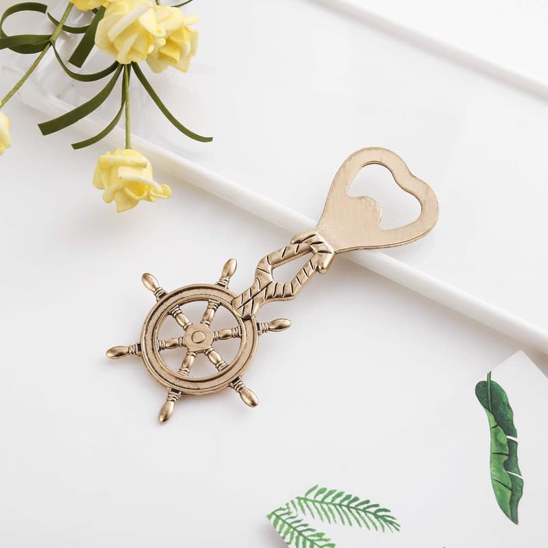 Nautical Birthday Gift: Rudder Bottle Opener in Box