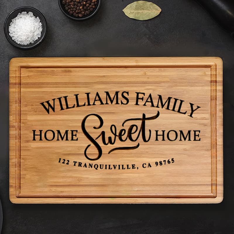 Custom Engraved Cutting Board for Housewarming Gifts