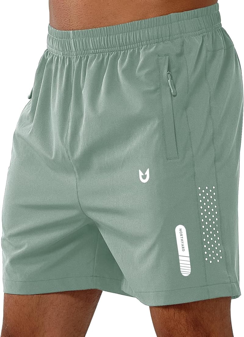 Men's Quick Dry Athletic Running Shorts - Lightweight Workout Wear