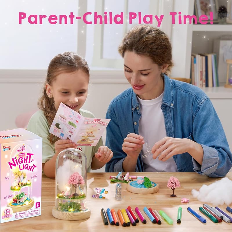 Unicorn Night Light Craft Kit for Birthday Gifts - Ages 6-12