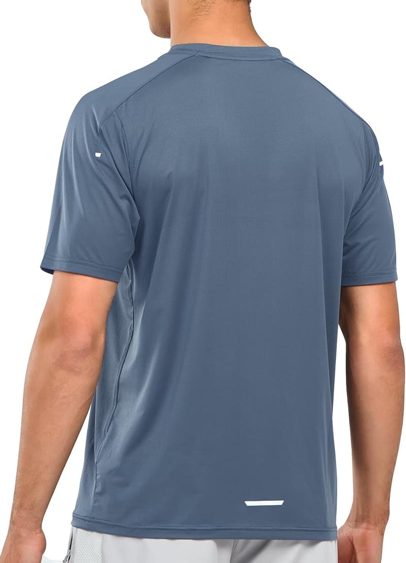 Men's Quick Dry Athletic Running T-Shirt for Workouts