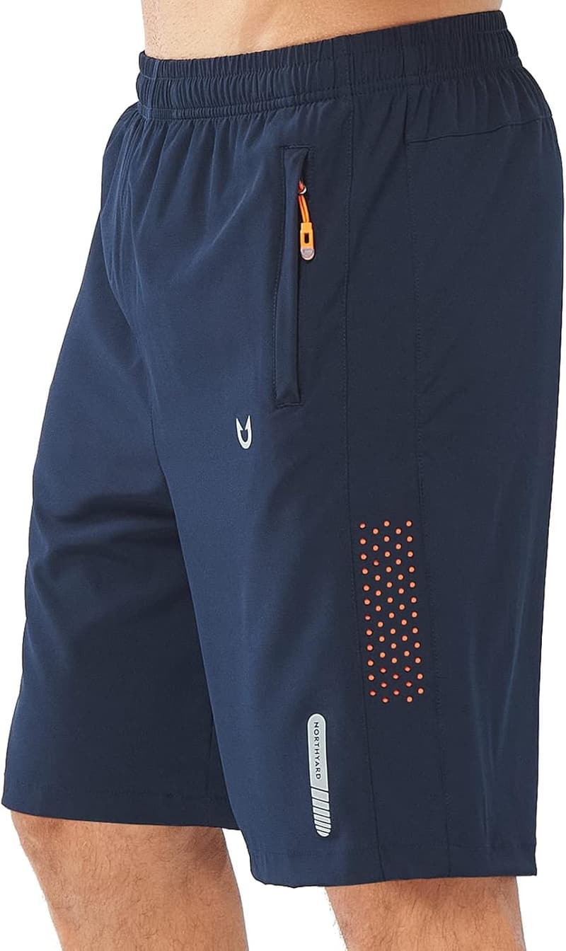 Men's Quick Dry Athletic Running Shorts - Lightweight Sports Gear