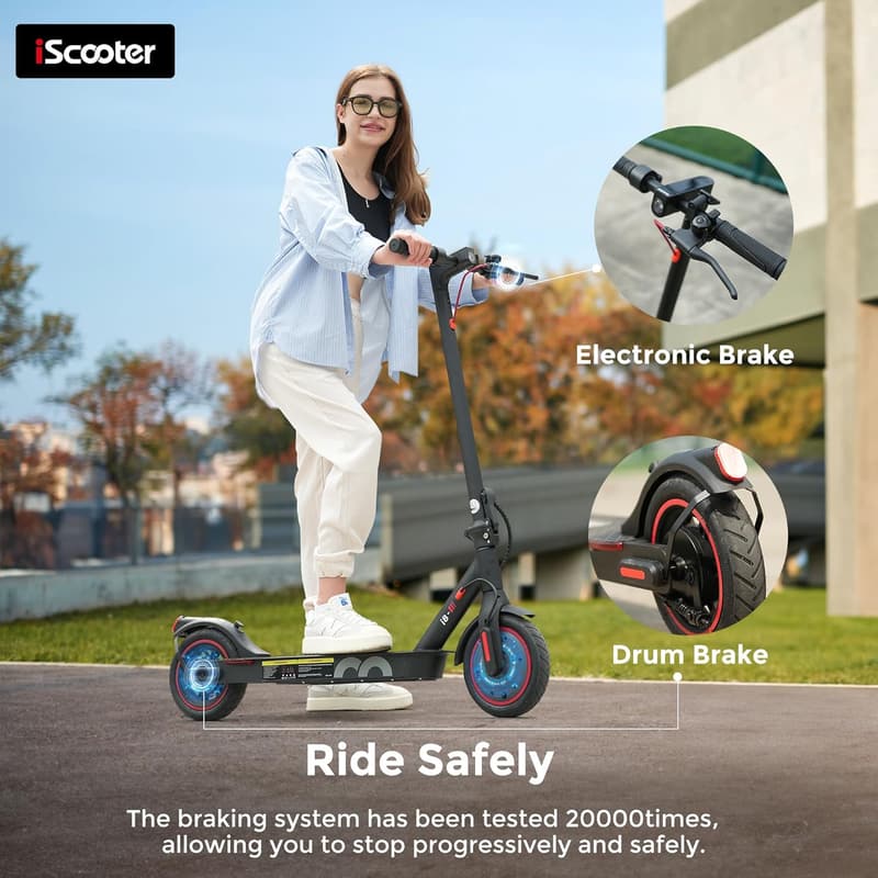 Commuting Electric Scooter for Adults - 18 Miles Range, 22 MPH Speed