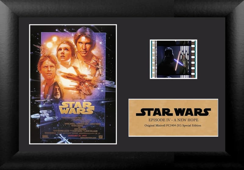 Star Wars Episode IV 35mm Film Cell Display - Special Edition