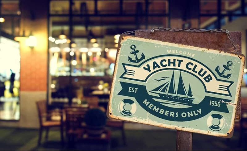 Nautical Vintage Tin Sign for Cafes & Bars - 8x12 Inch