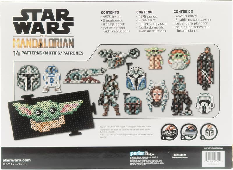 Star Wars Mandalorian Bead Kit with 14 Patterns, 4579 Pieces