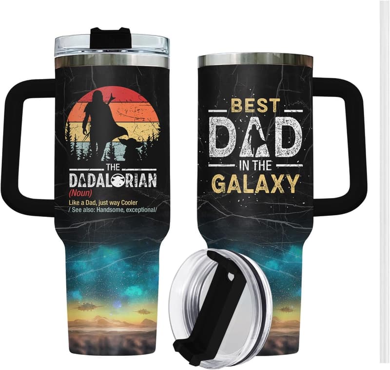 Father's Day 40oz Stainless Steel Tumbler - Best Dad Ever