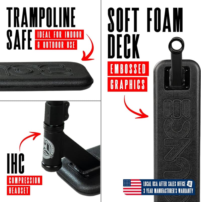 Pro Stunt Scooter for Tricks - Durable Foam Deck, Indoor/Outdoor