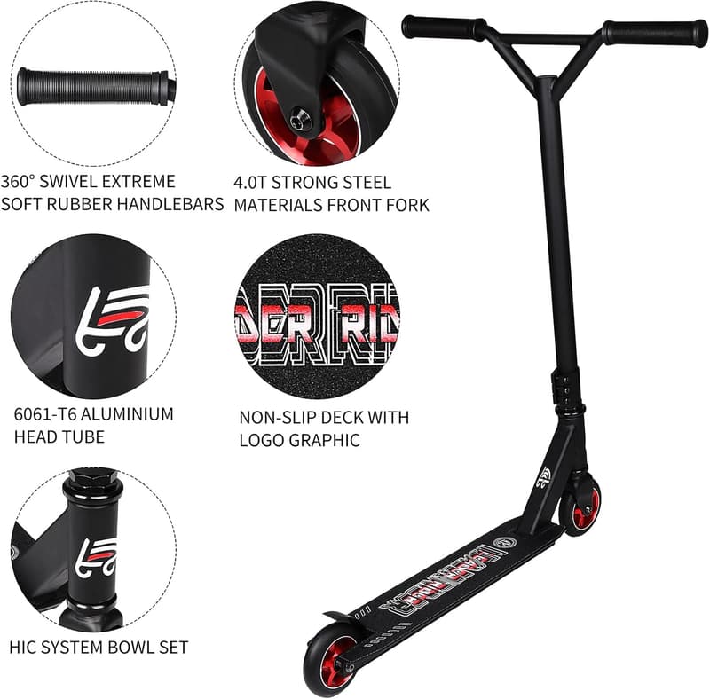 Stunt Scooter for Kids 8+ - Colorful BMX Trick Scooter