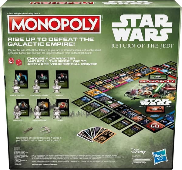 Star Wars Return of The Jedi Monopoly Board Game for Families