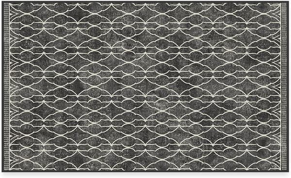 Star Wars Grogu Trellis Washable 3x5 Area Rug with Non-Slip Pad