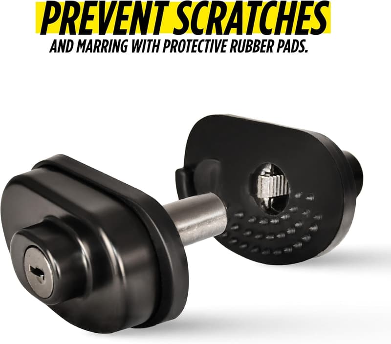 Adjustable Gun Lock with Key and Protective Rubber Pads