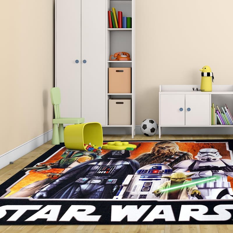 Disney Star Wars Non-Slip Area Rug for Kids – 3x5 ft